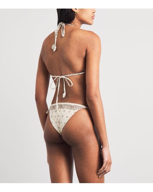 Devon Windsor White Bandana Print Eadie Bikini Briefs