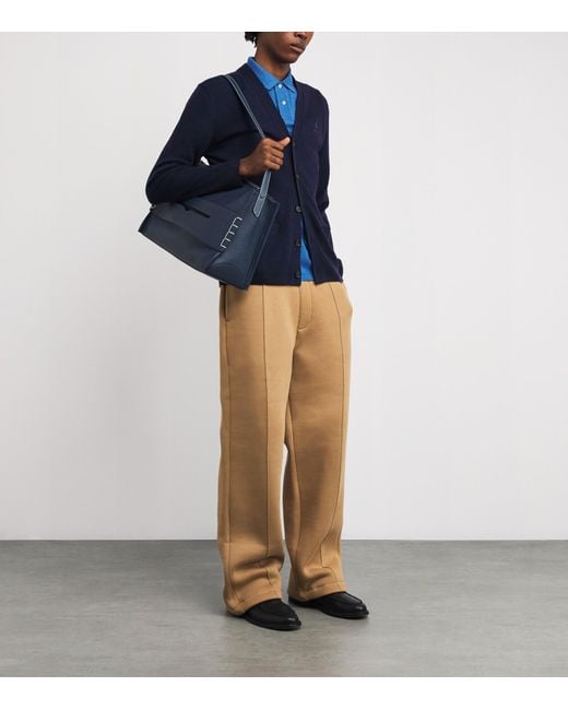 Polo Ralph Lauren Blue Wool Polo Pony Cardigan for men