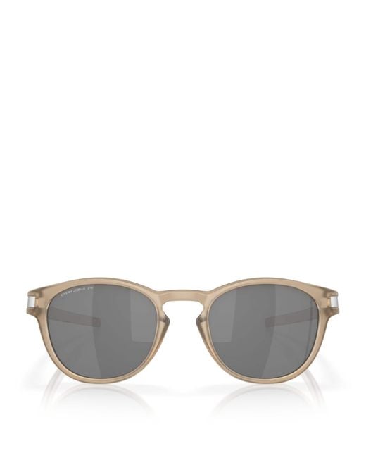 Oakley Gray Latch Introspect Round Sunglasses for men
