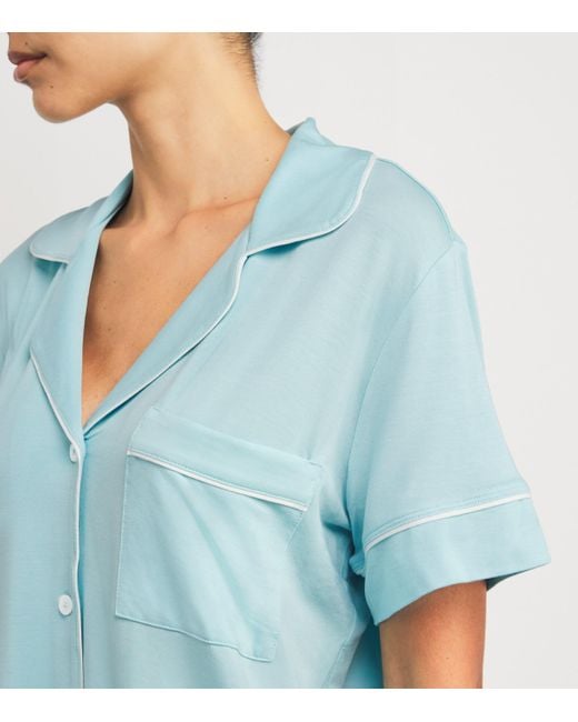 Eberjey Blue Gisele Short Pyjama Set