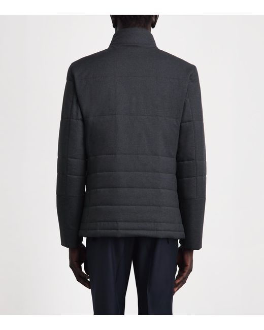Pal Zileri Blue Padded Jacket for men
