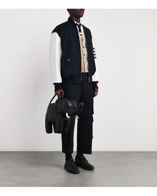 Thom Browne White 4-Bar Stripe Shirt for men