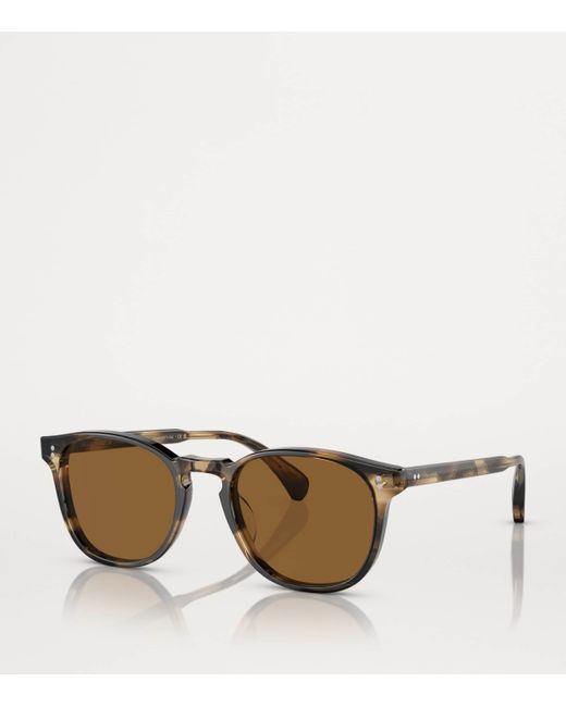 Oliver Peoples Brown Acetate Finley Esq. Sun Sunglasses