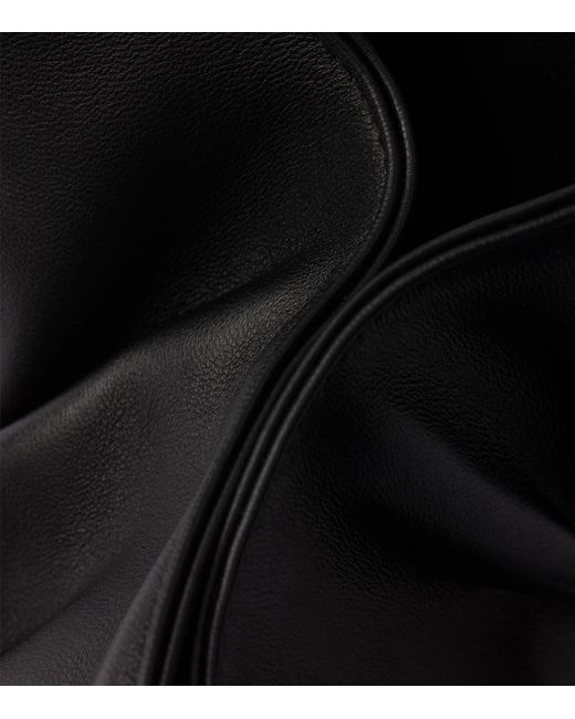 Prada Black Small Dada Leather Shoulder Bag
