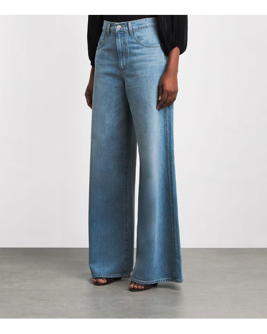 PAIGE Blue Cameron Wide-Leg Jeans