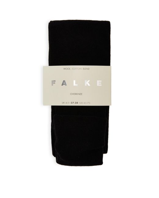 Falke Black Striggins Over-The-Knee Socks