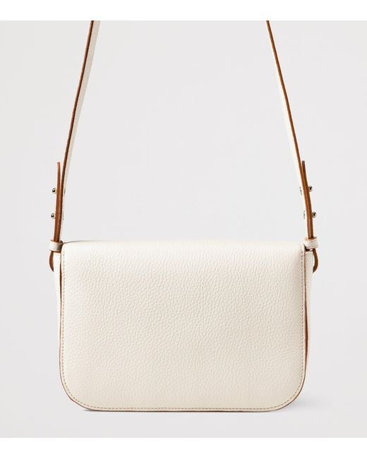 Aspinal Natural Leather Ella Grande Cross-Body Bag