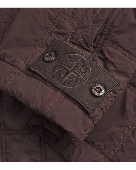 Stone Island Brown Ghost Piece Econyl Padded Gilet for men