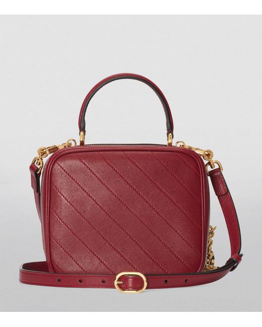 Gucci Red Leather Blondie Top-handle Bag