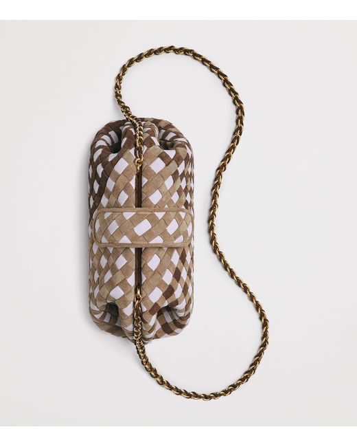Bottega Veneta Brown Small Suede Lauren 1980 Clutch Bag