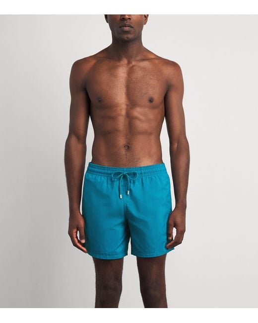 Vilebrequin Blue Turtle Embroidered Moorea Swim Shorts for men