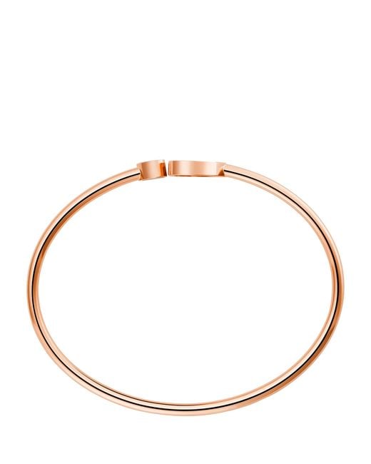 Chopard Metallic Diamond And Stone Happy Hearts Bangle