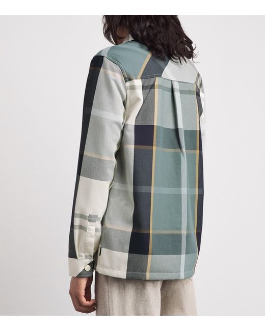 Barbour Blue Tartan Ettrick Shacket for men