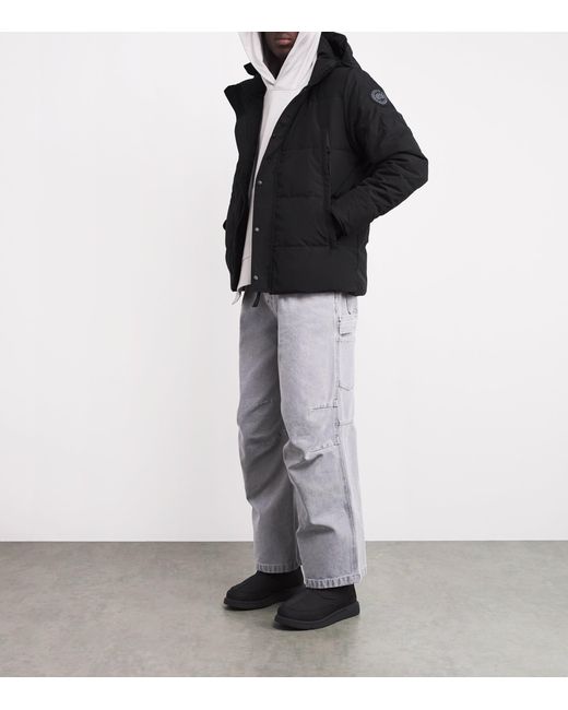 Canada Goose Black Wyndham Parka Jacket for men