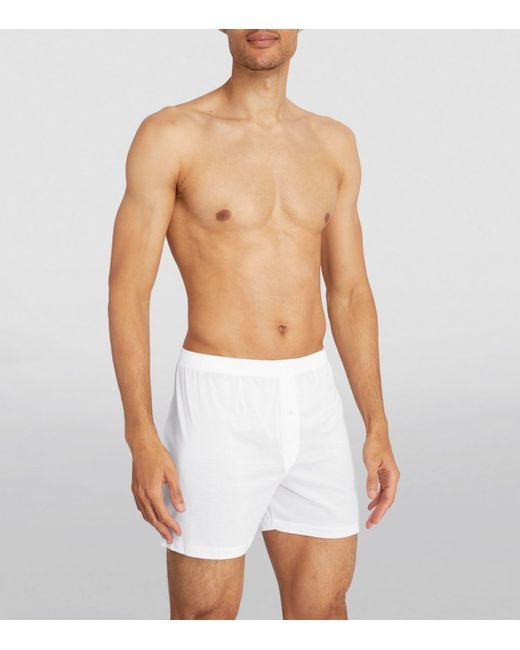Zimmerli of Switzerland White 252 Royal Classic Boxers for men