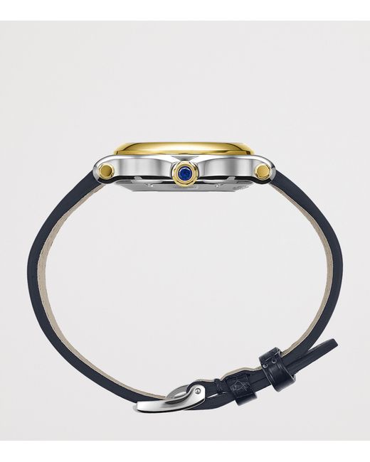 Chopard Metallic Stainless Steel And Diamond Happy Sport Watch