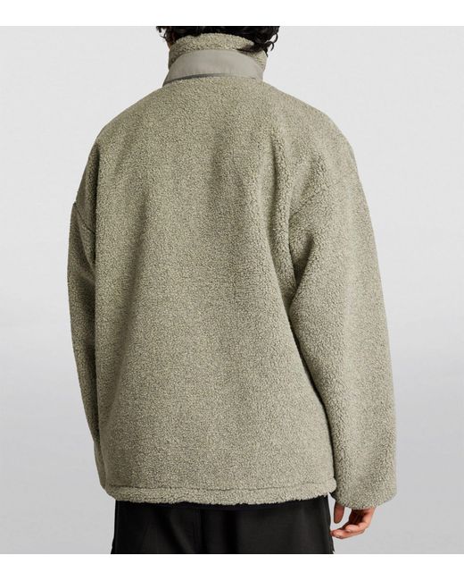 Y. Project Metallic Graphic Zip-up Fleece Jacket for men