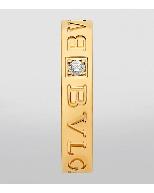 BVLGARI Metallic And Diamond B.Zero1 Ring