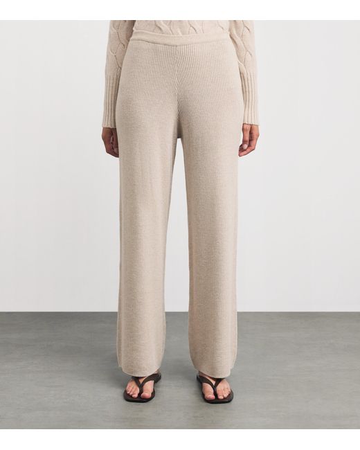 Johnstons Natural Wool Ribbed Trousers