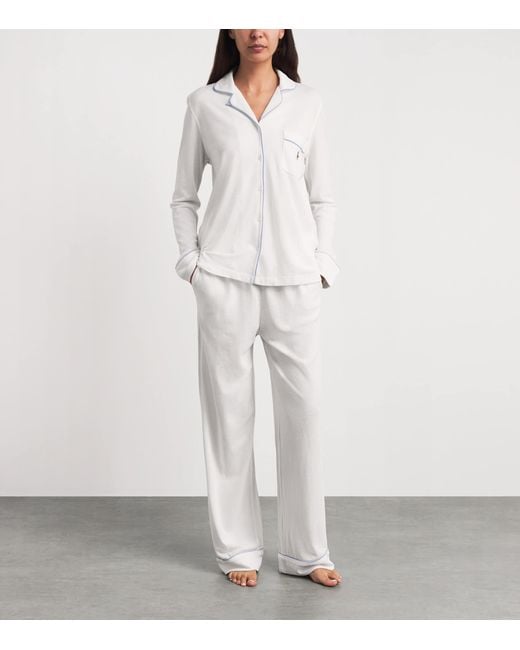 Polo Ralph Lauren White Cotton-Modal Pyjama Set