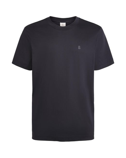 Bogner Black Cotton Logo Ryan T-Shirt for men