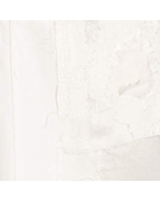 Ralph Lauren White Denim Patchwork Maxi Skirt