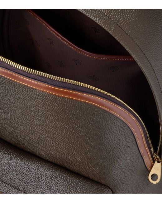 Mulberry Brown Faux Leather Heritage Backpack for men