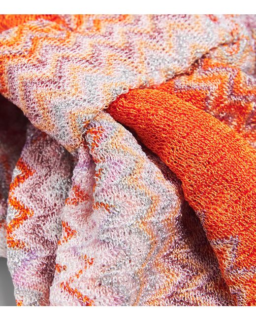 Missoni Pink Zigzag Scrunchie