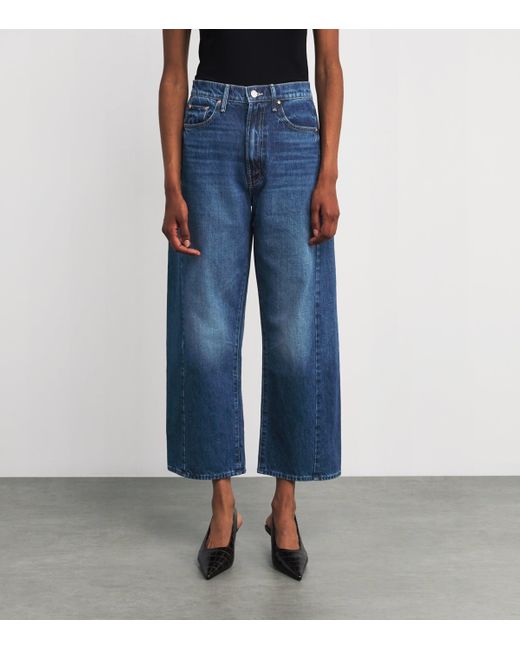 Mother Blue The Half-Pipe Wide-Leg Jeans