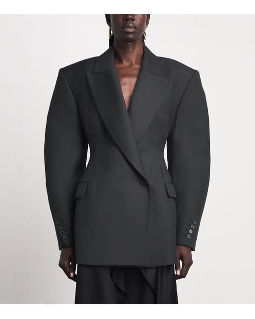 Source Unknown Black Hourglass Martha Blazer