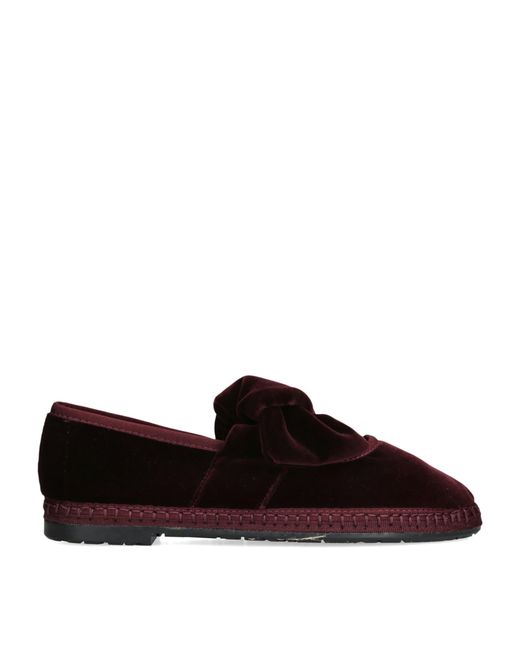 Flabelus Brown Velvet Lyra Espadrilles