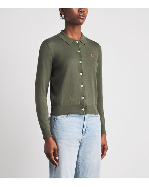 Polo Ralph Lauren Green Polo Cardigan