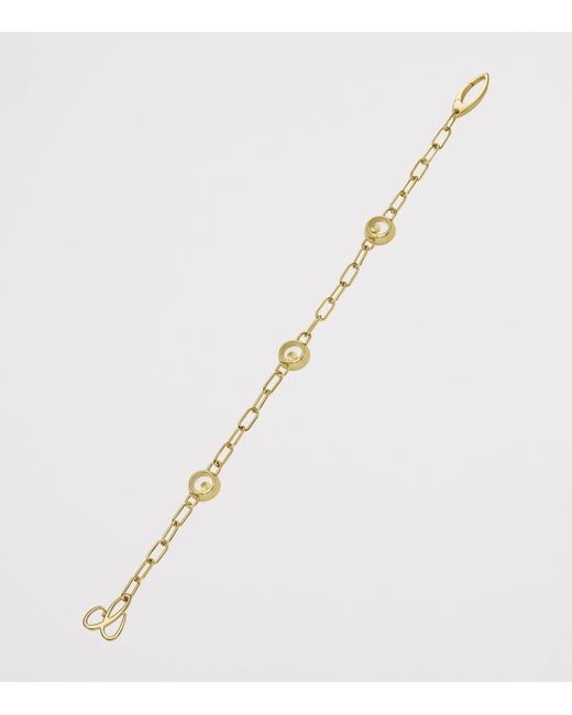 Chopard Metallic And Diamond Happy Diamonds Icons Bracelet