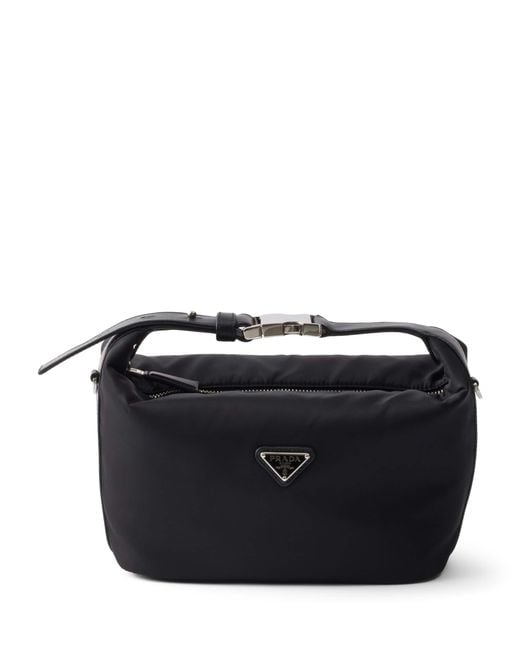 Prada Black Mini Re-Nylon Cherie Top-Handle Bag