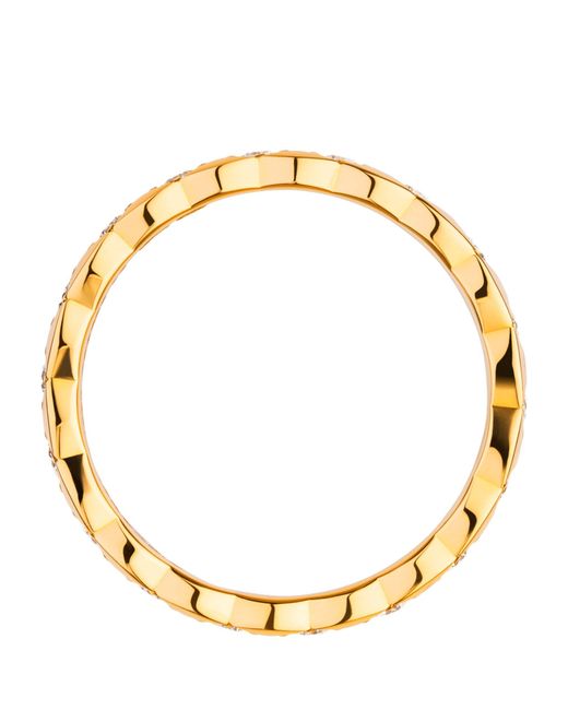 Chanel Metallic Yellow Gold And Diamond Coco Crush Ring