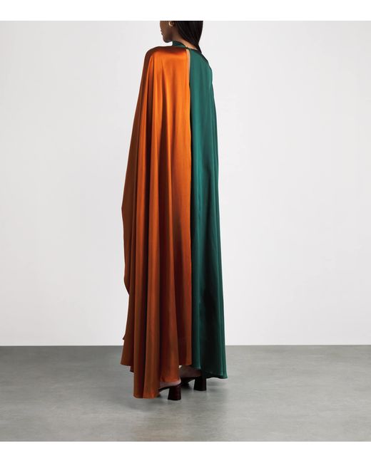 Roksanda Multicolor Silk Neolitsea Midi Dress