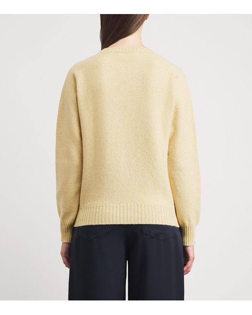 Johnstons Natural Lambswool Blyth Sweater