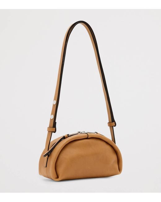AllSaints Metallic Calfskin Rosalie Arc Cross-Body Bag