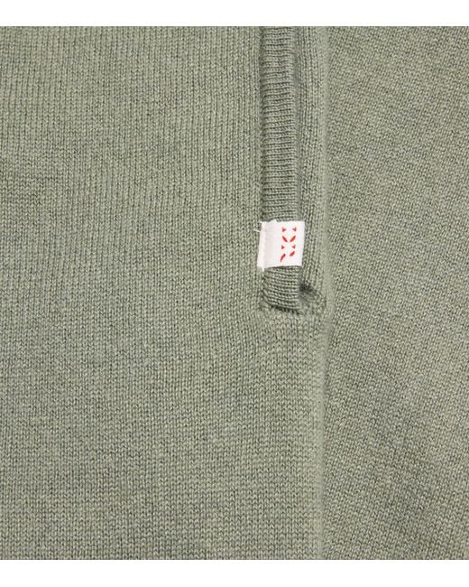 Derek Rose Green Cashmere Finley Sweatpants for men