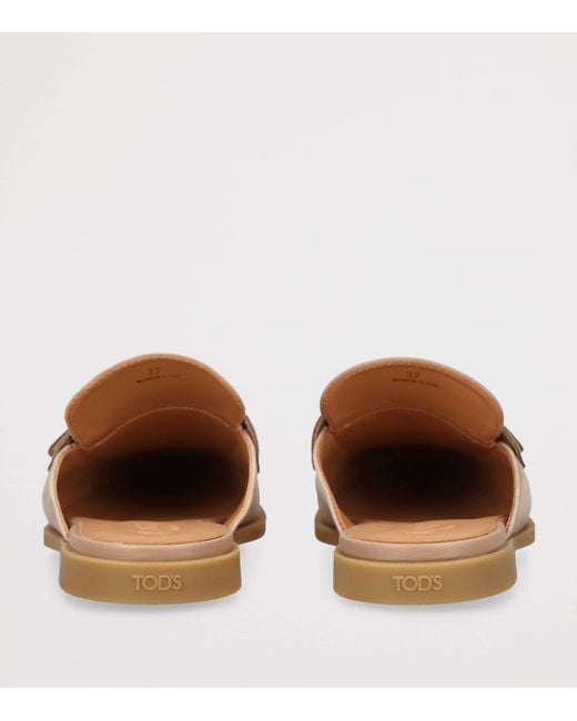 Tod's Brown Suede Slippers