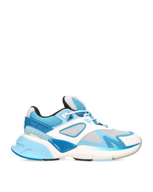 Amiri Blue Leather Ma Runner Sneakers for men