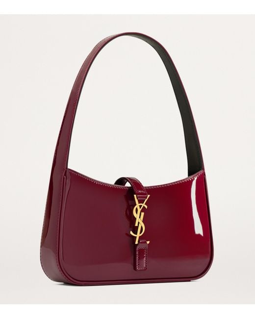 Saint Laurent Red Mini Patent Leather Le 5 À 7 Shoulder Bag
