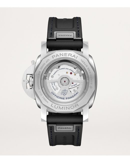 Panerai Blue Stainless Steel Luminor Quaranta Bitempo Luna Rossa Watch for men