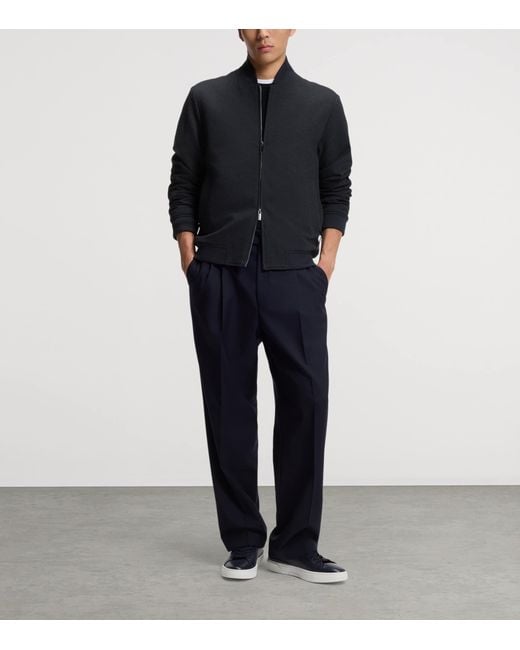 Boss Blue Piqué Slim Fit Jacket for men