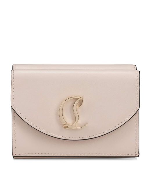 Christian Louboutin Natural Loubi54 Leather Compact Wallet