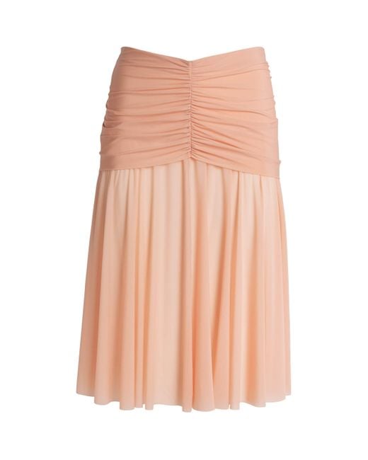 Skims Pink Stretch-Jersey Milky Sheer Midi Skirt