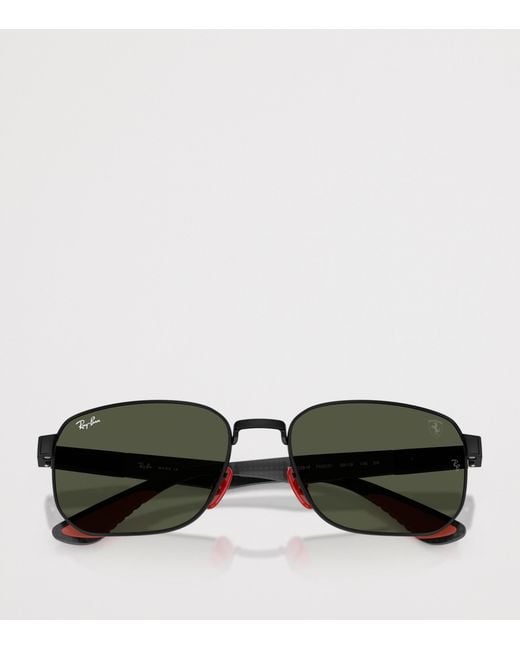 Ray-Ban Green Scuderia Ferrari Square Sunglasses