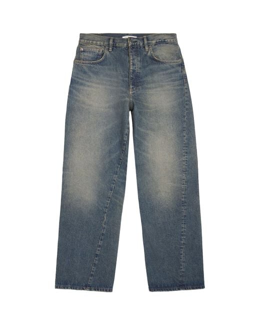 sunflower Blue Dirty Wash Wide Twist Jeans for men