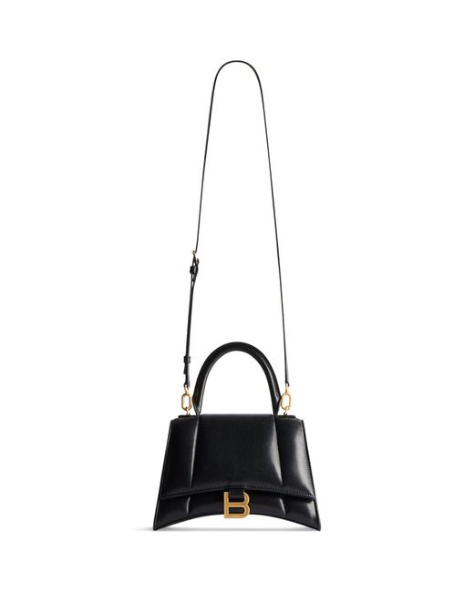 Balenciaga Black Small Padded Hourglass Top-handle Bag