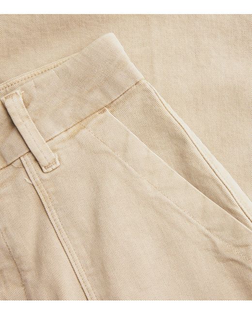 PAIGE Natural Harper Wide Cargo Jeans